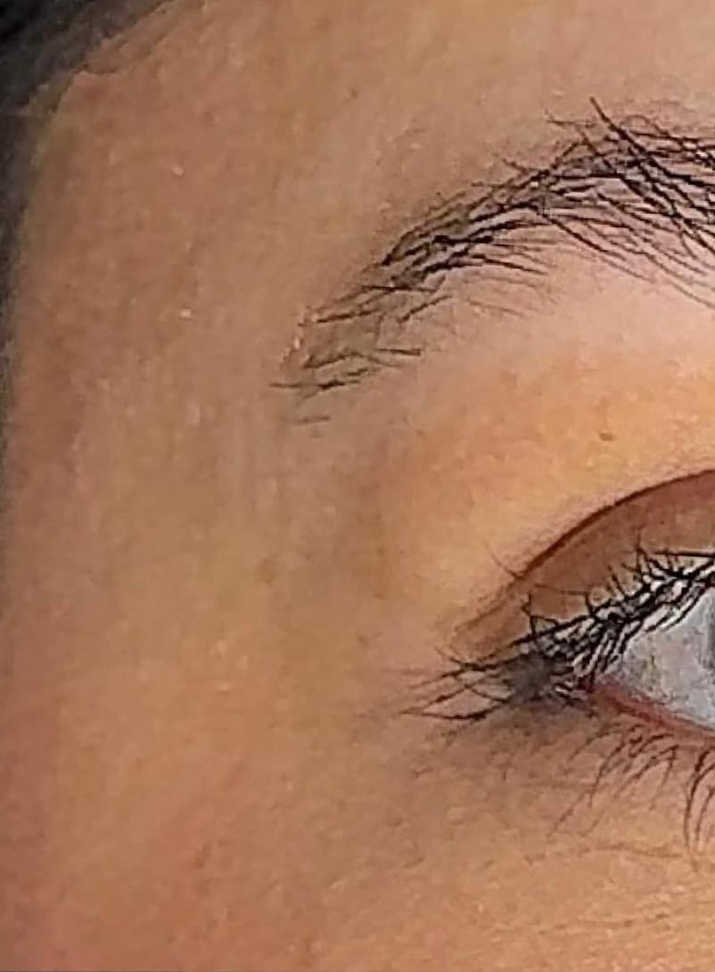 Sobrancelha antes da nanopigmentação — atendimento para clientes de Vinhedo